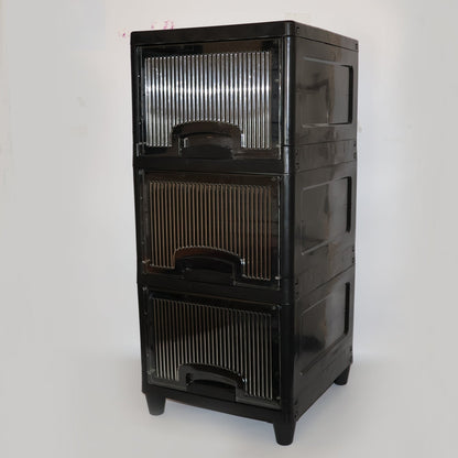 3-Layer Plastic Storage Drawer Cabinet