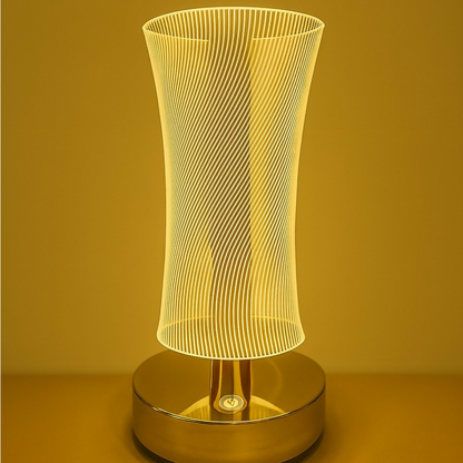 3D Illusion LED Vase Shape Decorative Table Lamp with Touch Control